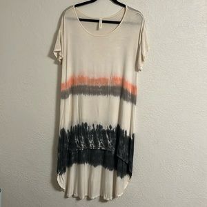 Tie dye flowy dress